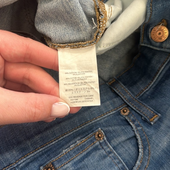 J Crew 8” Toothpick Jeans - Picture 7 of 7